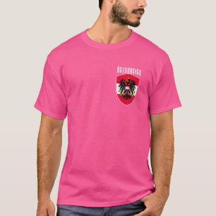 T-shirt Österreich, Autriche, Österreichische Flagge, synt