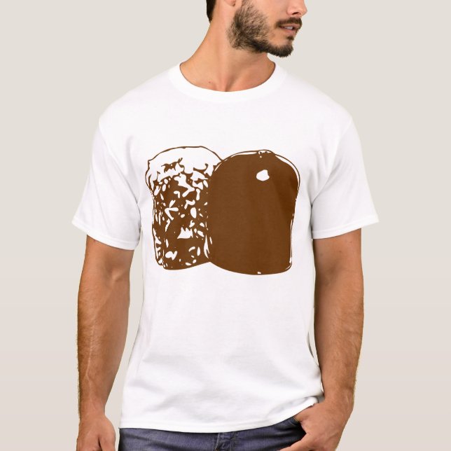 T-shirt Österreich Rettet die Schwedenbombarde Schokolade (Devant)