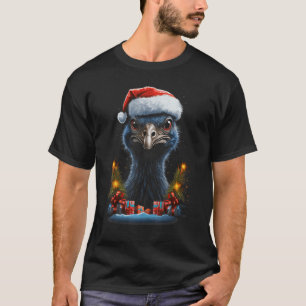 T-shirt Ostrich Noël Oiseau Noël Noël Noël Fêtes Pyjama ca