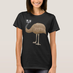 T-shirt Ostrich Oiseau mignon Oiseaux Animal Graphique