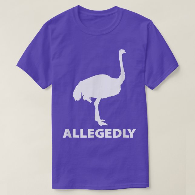 T-shirt Ostrich Oiseau sans vol Amusant  (Design devant)