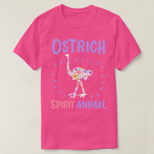 T-shirt Ostrich Spirit Animal 1 (Design devant)