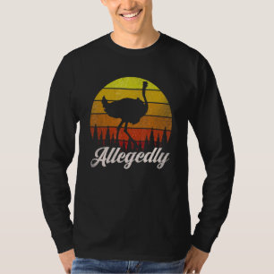 T-shirt Ostrich Vintage Ostrich Sarcastic Fa