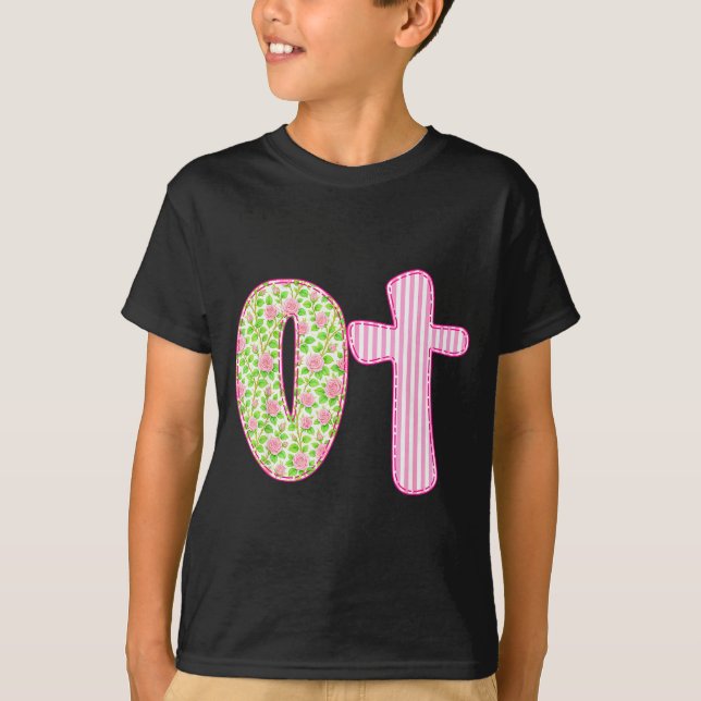 T-shirt Ot Preppy Occupational Therapy, Boho Cota Girly Co (Devant)