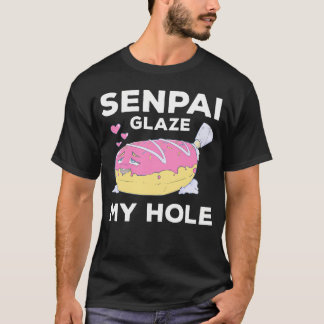 T-shirt Otaku Ahegao Donut Pun Senpai Etchi Hentai F