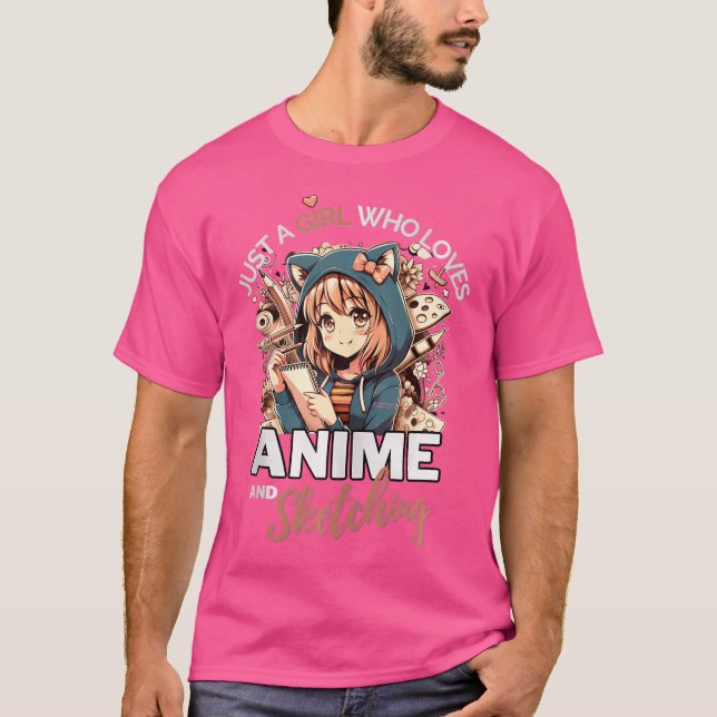 T-shirt Otaku Anime (Devant)