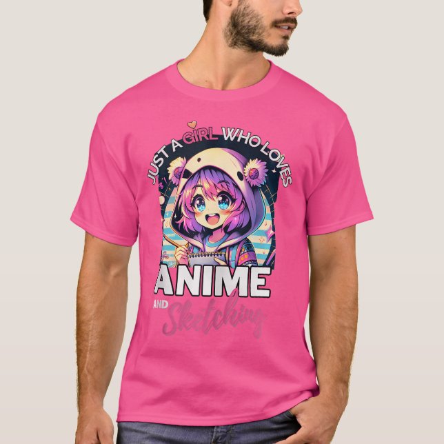 T-shirt Otaku Anime (Devant)
