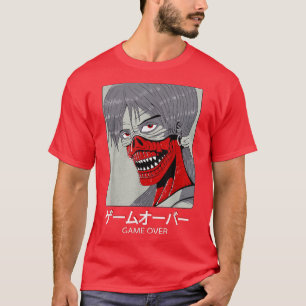 T-shirt Otaku Japon Anime Japonais Evil Monster Graphic Ar