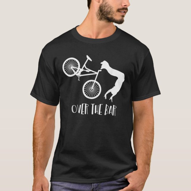 T-shirt OTB Au-Dessus Du Bar Funny Mountain Vélo Drôle (Devant)