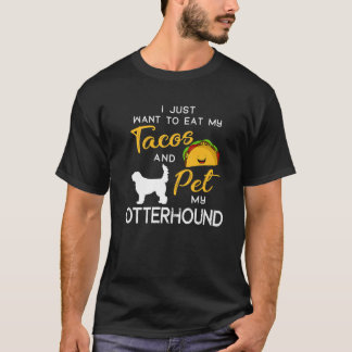 T-shirt Oterhound Chien Tacos Aîné propriétaire Noël Anniv