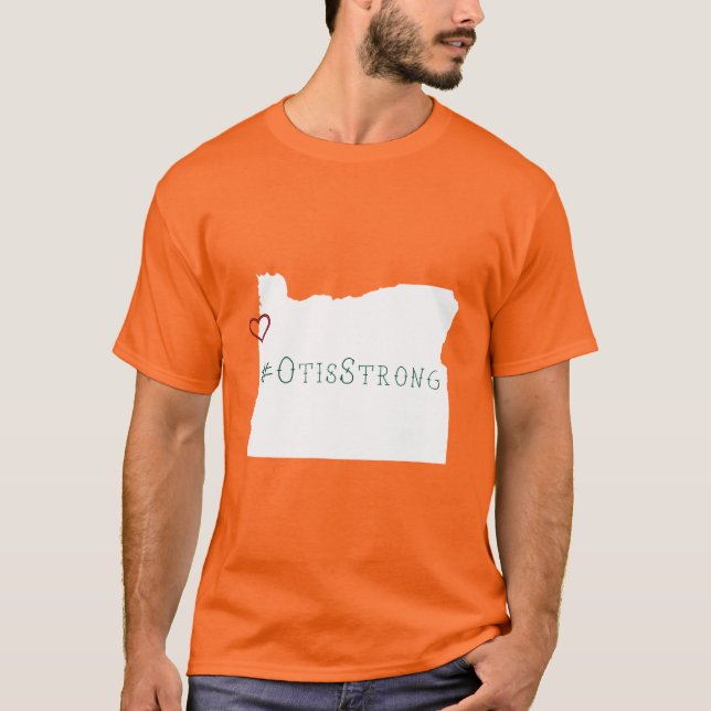 T-shirt Otis Strong Rope Coeur Blanc (Devant)