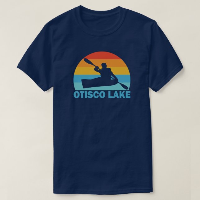 T-shirt Otisco Lake New York Kayak (Design devant)
