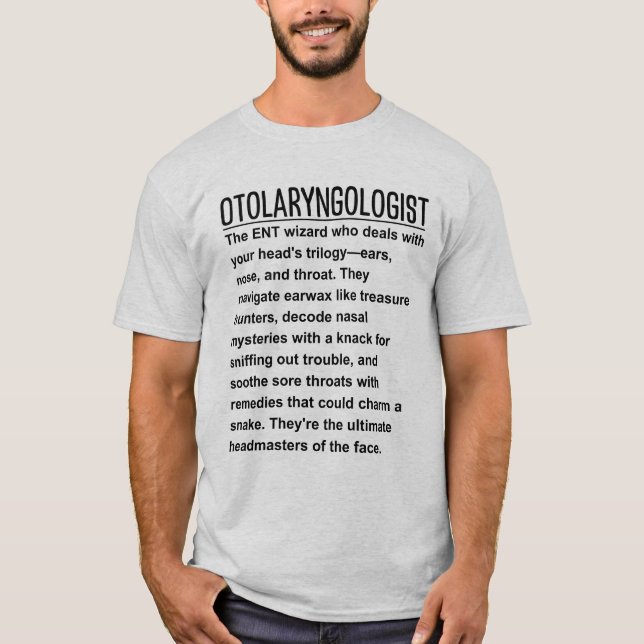 T-shirt Otolaryngologue (Devant)