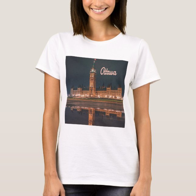 T-shirt Ottawa Canada Ontario colline du Parlement (Devant)