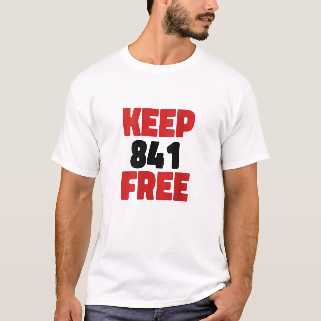 T-shirt Otter 841 Surf 841Keep 841 Free California Otte (Devant)