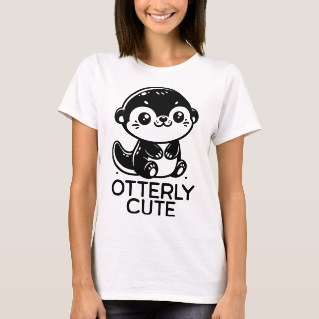 T-shirt Otter adorable (Devant)