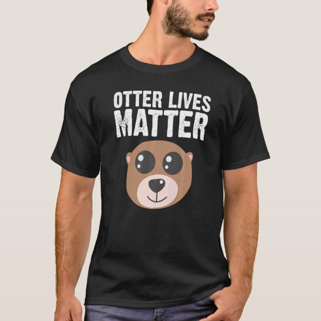 T-shirt Otter Animal For Men Women Sea Otter Mammals (Devant)