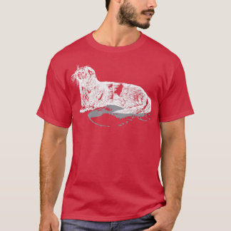 T-shirt Otter animal sauvage