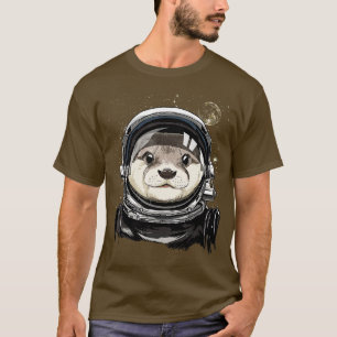 T-shirt Otter Astronaut Exploration spatiale Astronomie Lo