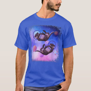 T-shirt Otter, Astronaut Otter Planet Oute