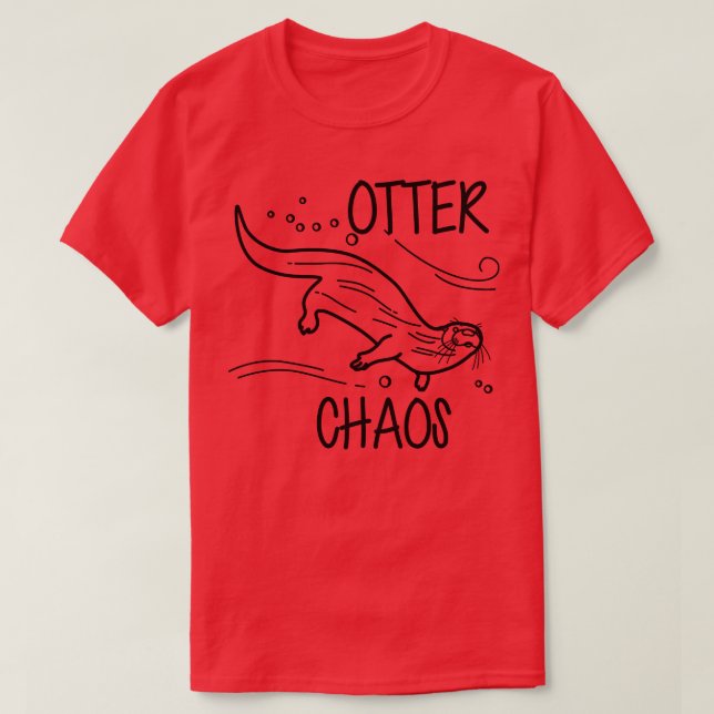T-shirt Otter Chaos (Design devant)