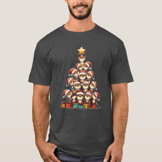 T-shirt Otter Christmasree Joyeux rétro de Noël