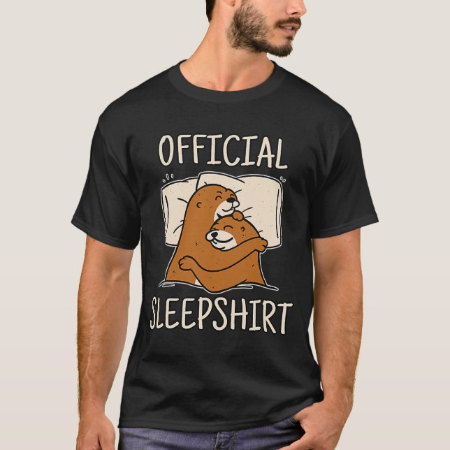 T-shirt Otter couchage parfait pour le sommeil de la loutr (Devant)
