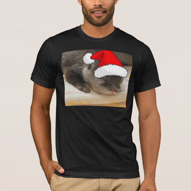 T-shirt Otter de Noël (Devant)