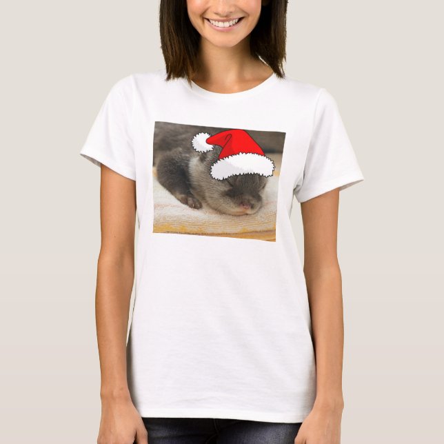 T-shirt Otter de Noël (Devant)