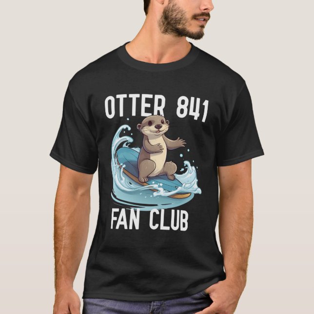 T-shirt Otter de surf mignon 841 (Devant)