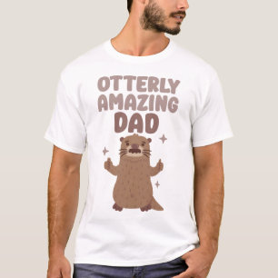 T-shirt Otter drôle Avec Moustache Otterly Extraordinaire 