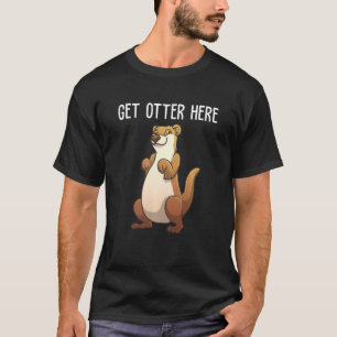 T-shirt Otter drôle Homme Femme Rivière Eurasien Ott géant