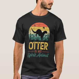 T-shirt Otter Est Mon Esprit Animal