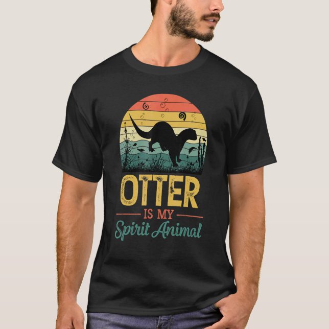 T-shirt Otter Est Mon Esprit Animal (Devant)