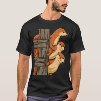 T-shirt Otter Femme mignonne Otter Cadeau Hommes enfants O