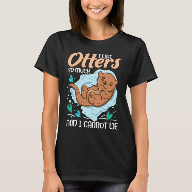 T-shirt Otter   for Sea Otter Ferret Fish Otter Animal (Devant)
