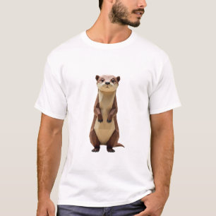 T-shirt Otter géométrique