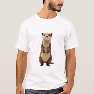 T-shirt Otter géométrique