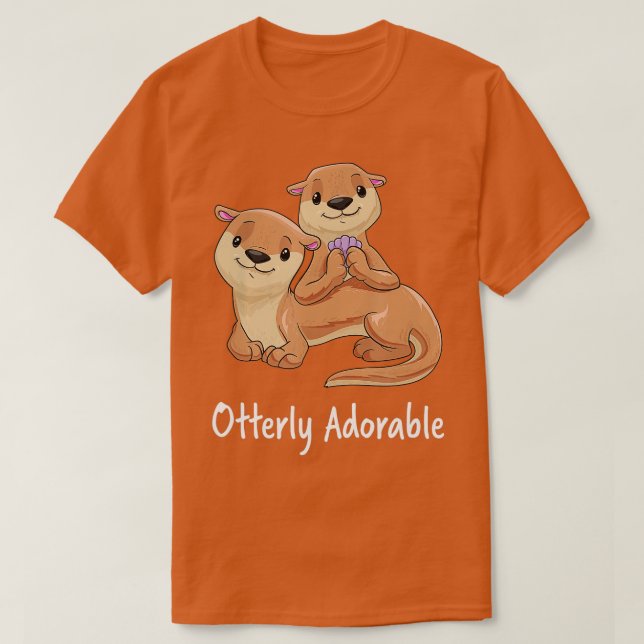 T-shirt Otter Girls Ferret Marten (Design devant)