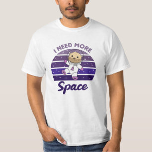 T-shirt Otter J'Ai Besoin De Plus D'Espace Sur Les Ballons