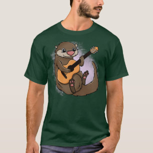 T-shirt Otter Jouer de la guitare