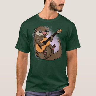 T-shirt Otter Jouer de la guitare