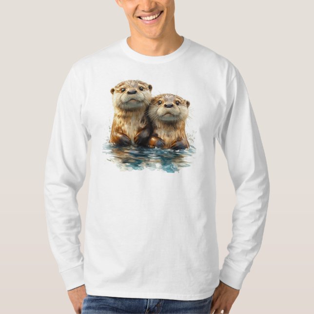 T-shirt Otter Long Manches (Devant)