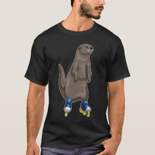 T-shirt Otter Patinage en ligne Patins à rouleaux