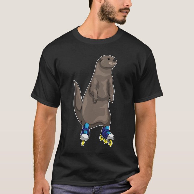 T-shirt Otter Patinage en ligne Patins à rouleaux (Devant)