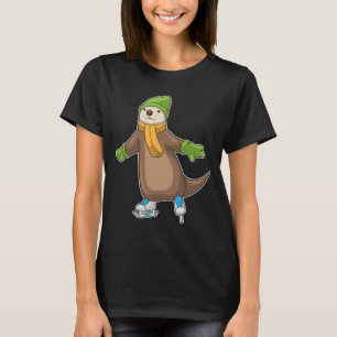 T-shirt Otter Patinage sur glace Patins sur glace