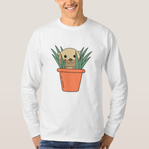 T-shirt Otter Plante Ami de la nature Animal Ami Gardener