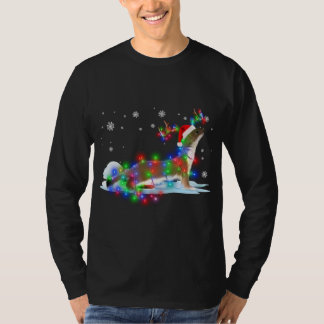 T-shirt Otter sapin de Noël Lumière pyjama animal Noël