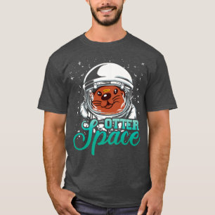 T-shirt Otter Space Animal Science Space Fan Premium