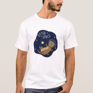 T-shirt Otter Space Funny Astronaut Otter Pun
